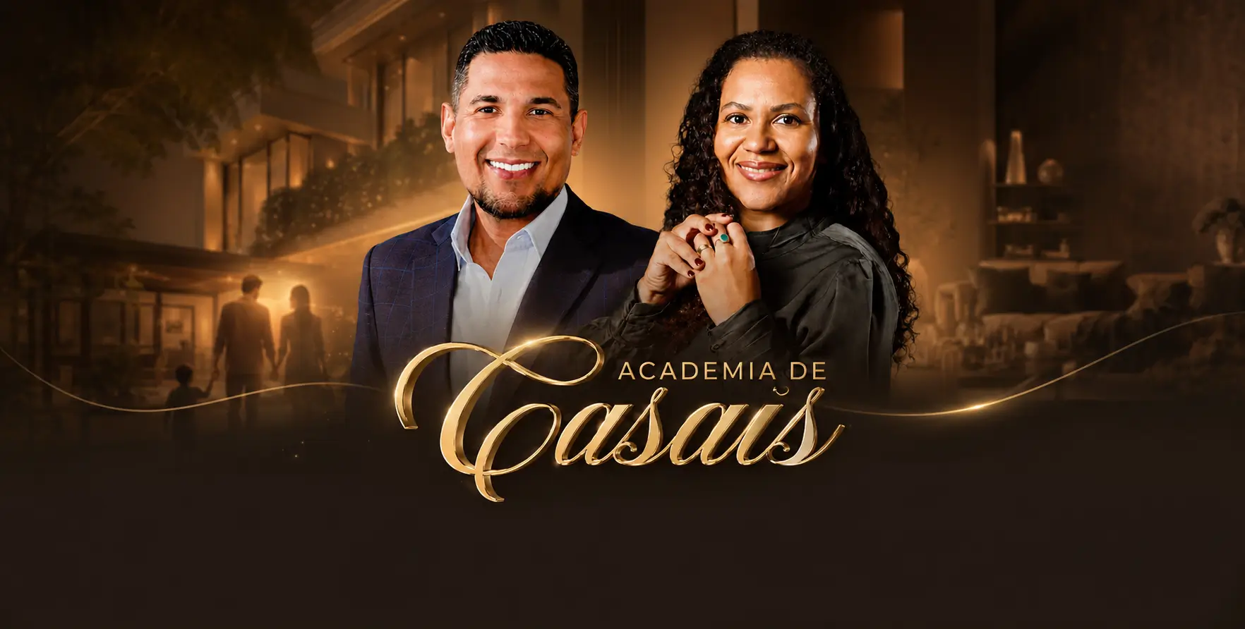 Academia de Casais — Danielle Ribeiro e seu esposo.